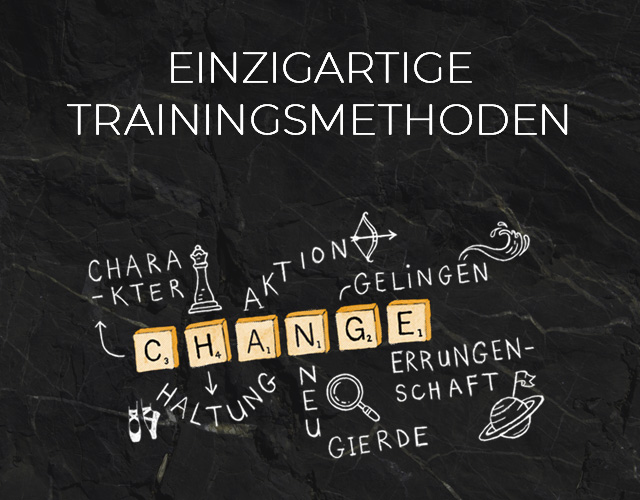 EINZIGARTIGE TRAININGSMETHODEN